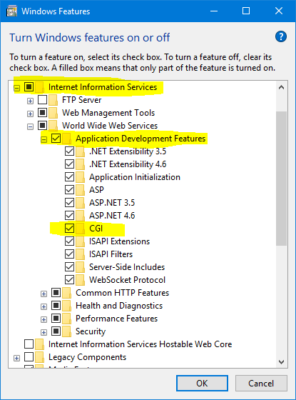 Handler PHP_via_FastCGI has a bad module FastCgiModule in its module list